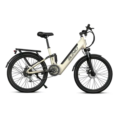 Bicicleta Elétrica Mankeel E-bike 26 Suspensão Dupla 32km/h Cáqui 17