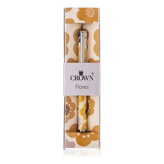 Caneta Crown Esferográfica Crown Cor Azul Exterior Creative Collection Traço Média - Unidade De 1 X Unidade