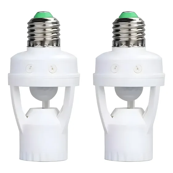 Socket Inteligente Con Sensores Movimiento 360°y Luminosidad