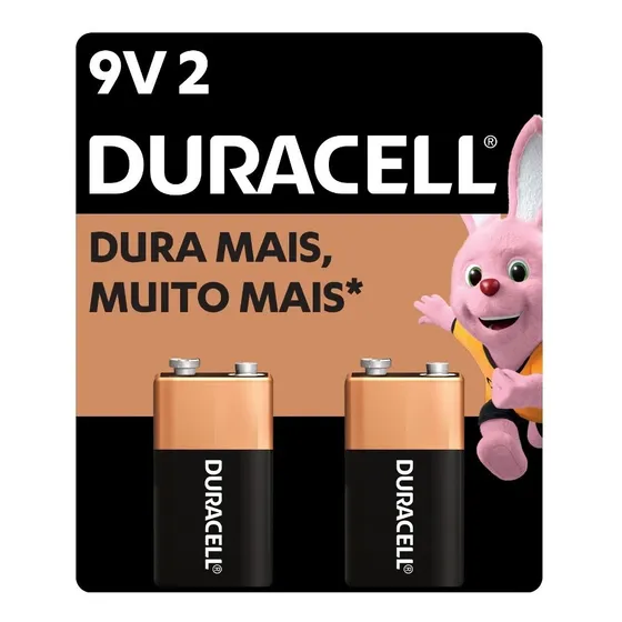 Bateria Alcalina 9v Duracell Com 2 Unidades
