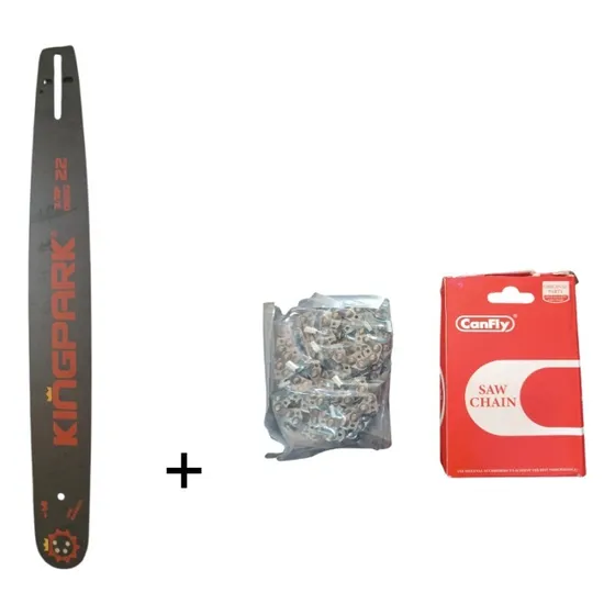 Espada Con Cadena Para Motosierras De 22 Pulgadas Pase 3/8