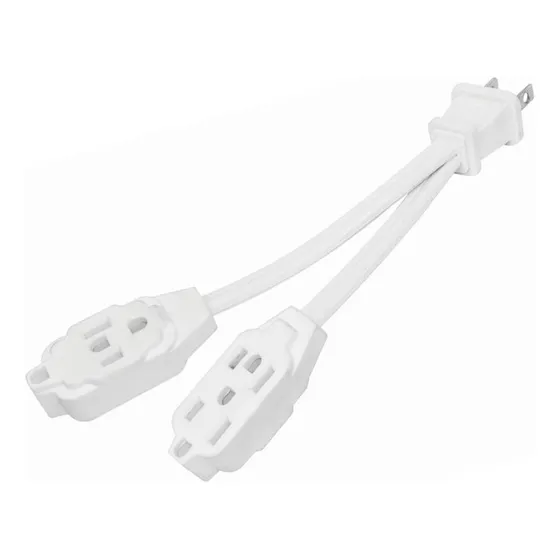 Mini Extensión Eléctrica Dual Blanca 10 Cm Adir 5819