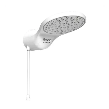 Chuveiro Ducha Moment Eletrônica Branca Zagonel 127v E 220v