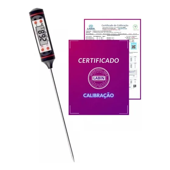 Termometro Espeto C/ Certificado De Calibracao