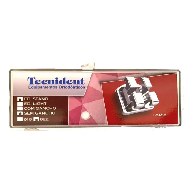 Boca De Aparelho Braquete Metal Sem Gancho Tecnident