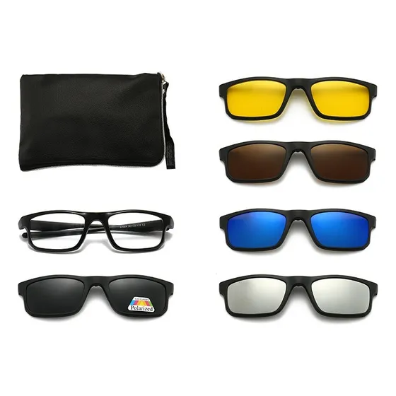 Lentes 6 En 1 Mas Montura Para Medida Optica 