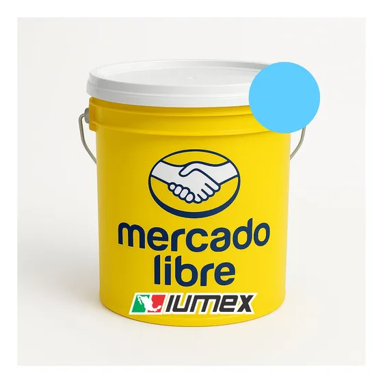 Remate Pintura Económica 19 Litros Lavable 2 Años Interiores/exteriores Color Azul Cielo