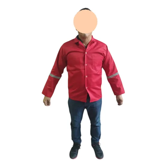 Camisa Roots Drill Roja Para Hombre
