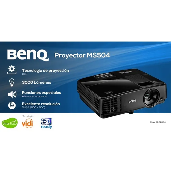 Proyector Benq Ms504 - 3000 Lúmenes Video Beam 