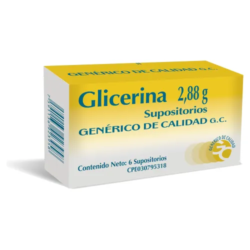 Glicerina Gencer Supensión Adulto  2.88g 6unidades