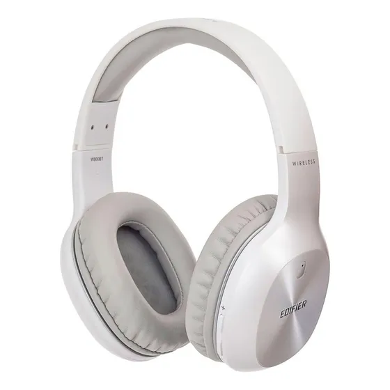 Fone De Ouvido Sem Fio Over Ear Edifier W800bt Branco Led