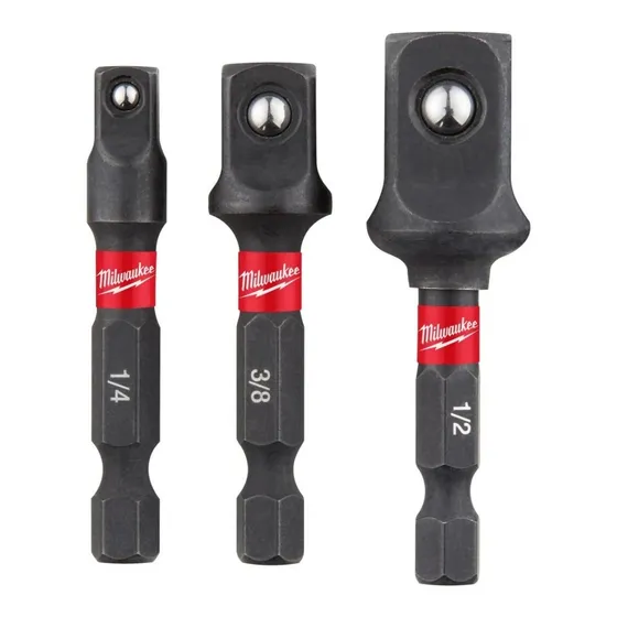 Juego Adaptador Para Dados Encastre 1/2' 3/8' 1/4' Milwaukee