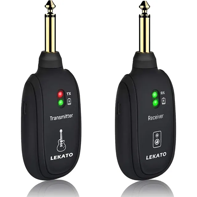 Sistema De Guitarra Inalámbrico Lekato Receptor Transmisor