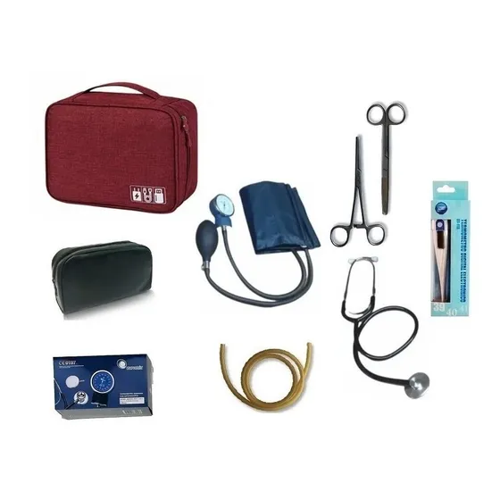 Kit / Set Enfermería 8 Elementos Con Estuche Valija Colores