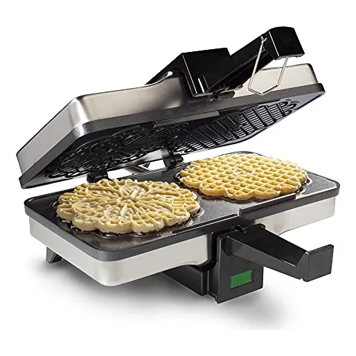 Pizzelle Maker Cucinapro, Eléctrico, Antiadherente, Con Rece