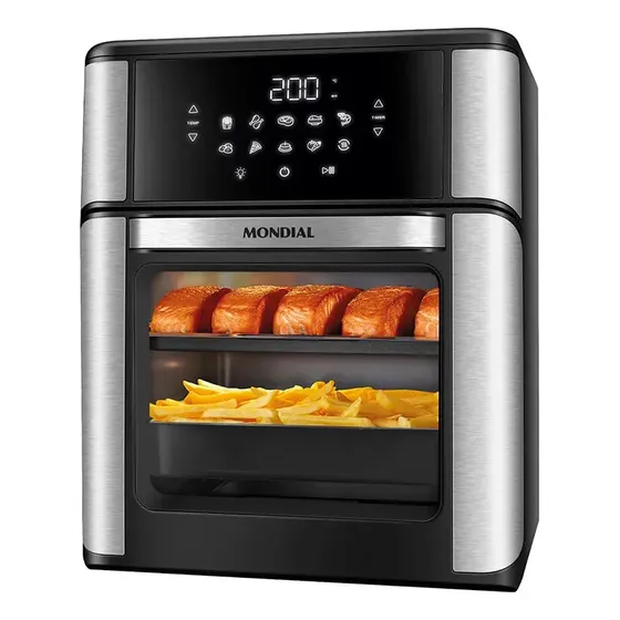 Fritadeira Air Fryer Forno Oven 12l Mondial AFON-12L-BIN