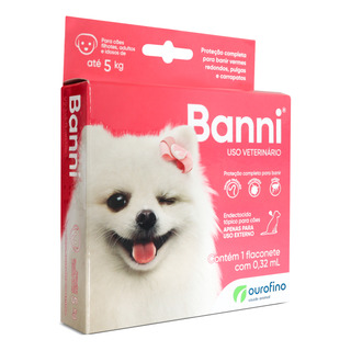 Antipulgas Vermifugo Banni Cães De Até 5kg Ourofino Antipulgas Vermifugo Banni Cães De Até 5kg Ourofino