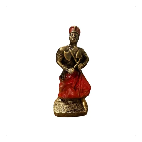 Imagem Xango 24cm Gesso Umbanda candomblé