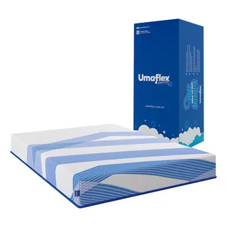 ColchĂŁo Umaflex Casal - Tecnologia AlemĂŁ Cor Azul E Branco ColchĂŁo Umaflex Casal - Tecnologia AlemĂŁ Cor Azul E Branco