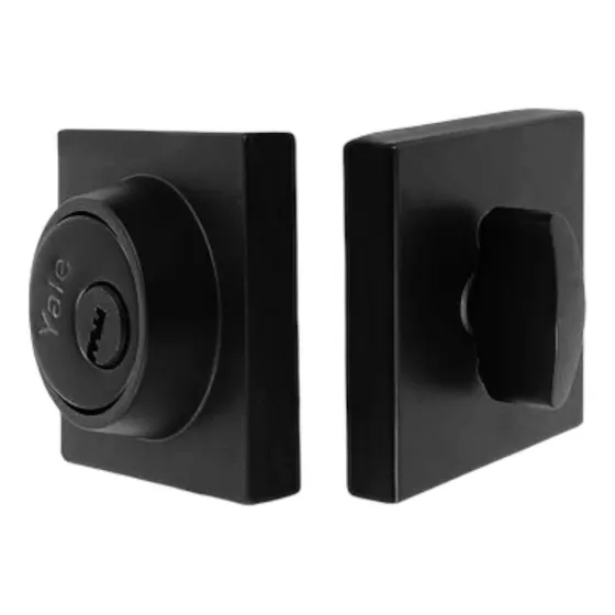  Cerrojo Premium Para Puerta Llave-mar Negro Yale 