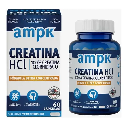 Creatina HCL Framingham Pharma Ampk HCI en cápsula Sin sabor de 60 un
