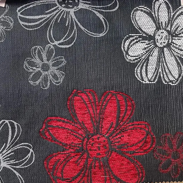 Tela Para Tapizar Muebles Cojines Sillas Con Flores Chenilla
