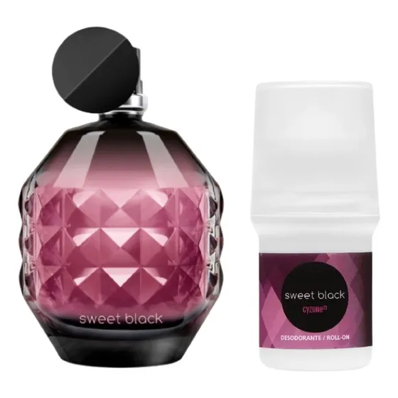 Set Cyzone Perfume Mujer Sweet Black 50ml + Desodorante 50g