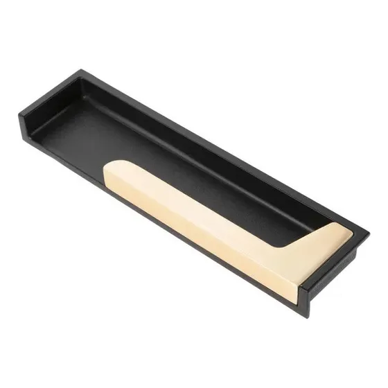 Tirador De Embutir Dorado + Negro 13 Cm