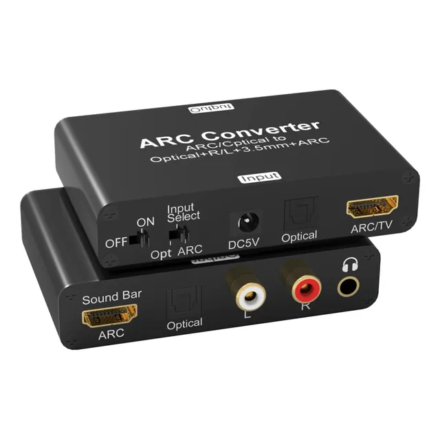 Hdmi Audio Extractor Divisor Óptico Arc Dac Convertidor