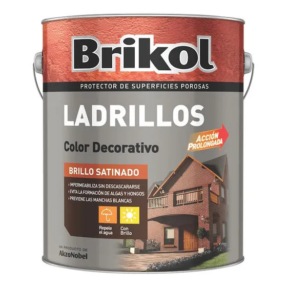 Brikol Ladrillos Color Decorativo Natural Satinado 1lt