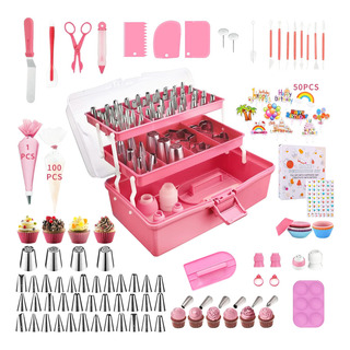 Kit De Decoración Utensilios De Pasteles Boquillas Kit 337pz Kit De Decoración Utensilios De Pasteles Boquillas Kit 337pz
