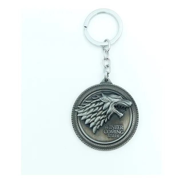 Llavero Casa Stark M2 Lobo Juego De Tronos Game Of Thrones