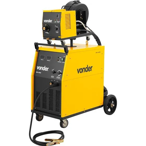 Máquina Para Solda Mig/mag Com Cabeçote Externo 400a Mm405e Cor Amarelo 220V
