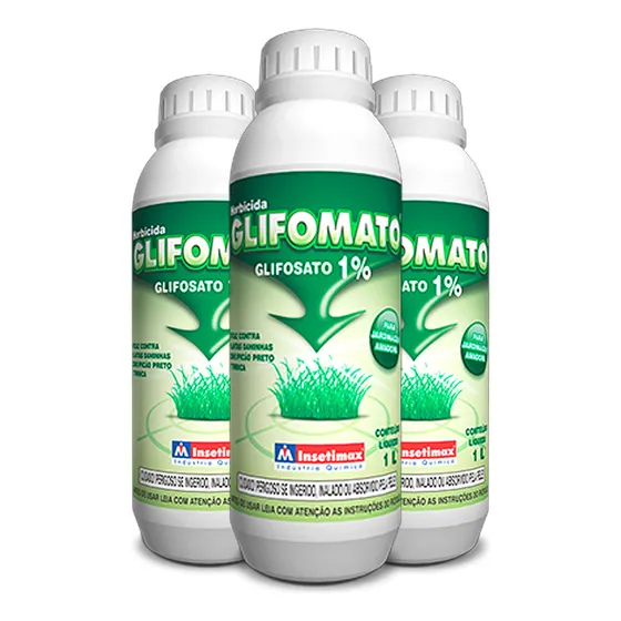 3x Elimina Mato Com 3l Kit Eficaz Não Seletivo Jardinagem