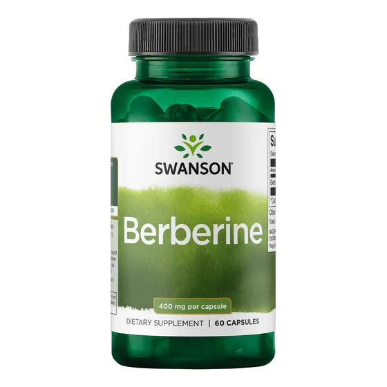 Suplemento Swanson Berberine Hcl 400 Mg 60 Cápsulas
