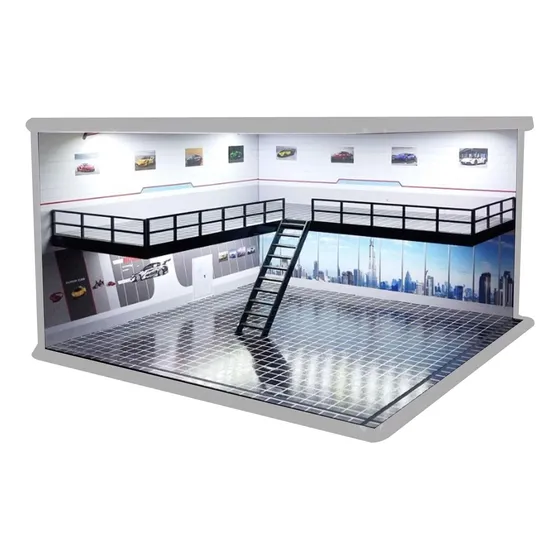 1/64 Caja De Almacenamiento De Diorama De Ciudad Con Estilo