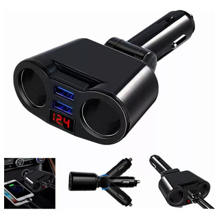 120w Divisor De Encendedor De Cigarrillos Cargador Usb Dual 120w Divisor De Encendedor De Cigarrillos Cargador Usb Dual