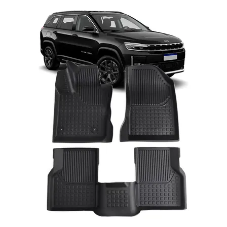 Tapete Bandeja Borracha Para Jeep Commander 2021 2022 A 2026 Preto