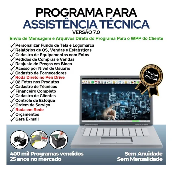 Programa Para Assistência Técnica Os Informática V7.0 W