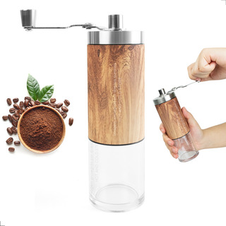 Moedor De Café Manual Madeira E Inox Ajuste Moagem Cerâmica Moedor De Café Manual Madeira E Inox Ajuste Moagem Cerâmica