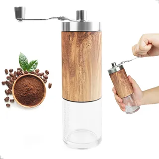 Moedor De Café Manual Madeira E Inox Ajuste Moagem Cerùmica Moedor De Café Manual Madeira E Inox Ajuste Moagem Cerùmica