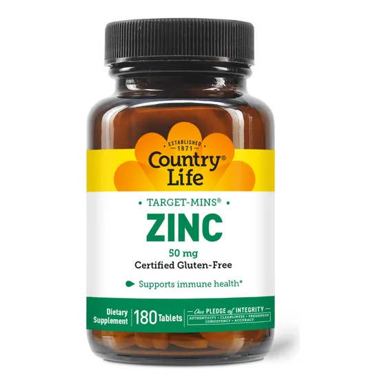 Country Life Target-mins Zinc 50 Mg 180 Comprimidos - Sumini