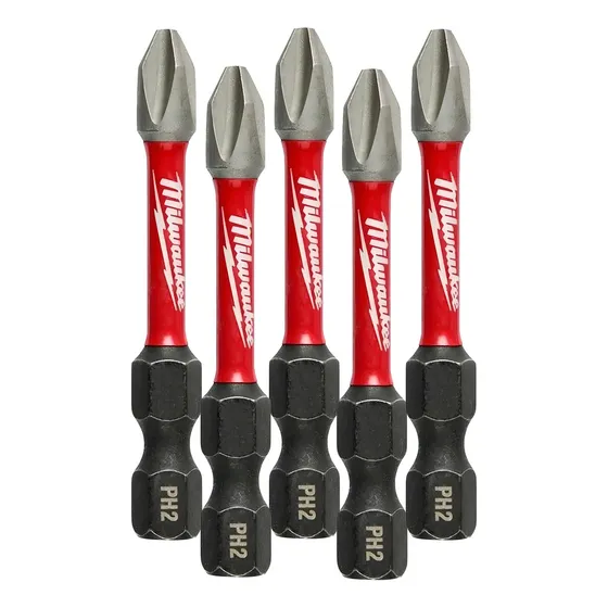5 Puntas Ph2 X 50mm H 1/4 Alto Impacto Milwaukee 48-32-4602