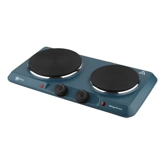 Cocina Electrica Encimera Magefesa 2 Platos 2000w Azul