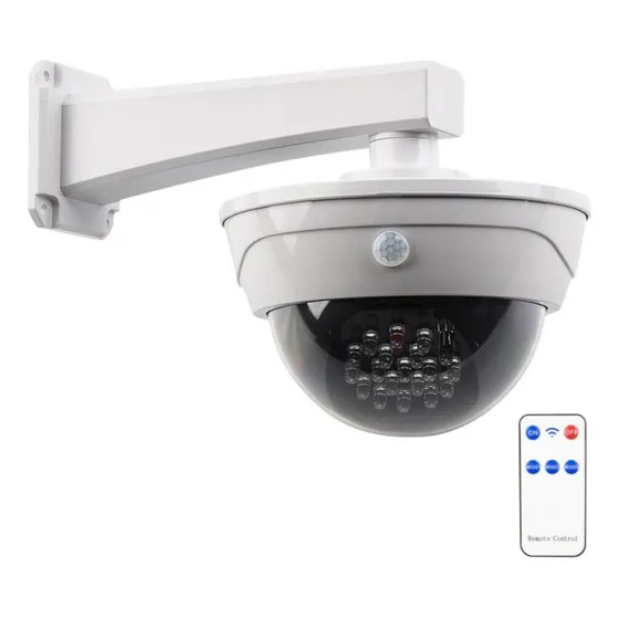 X2 Luz Solar Tipo Camara Domo Falsa Lampara Led + Control