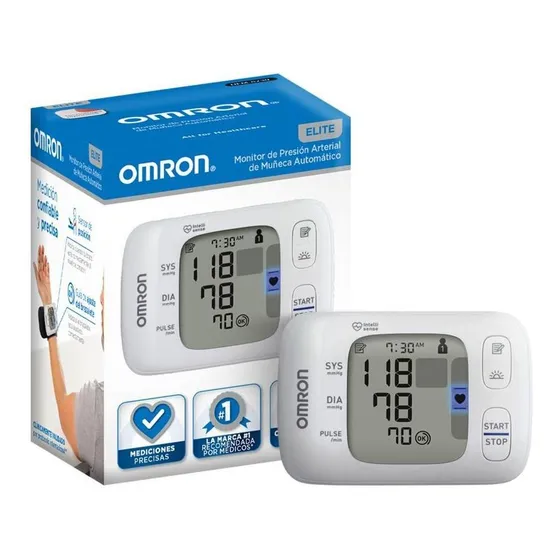Monitor De Presión Arterial De Muñeca Omron Elite Hem-6230