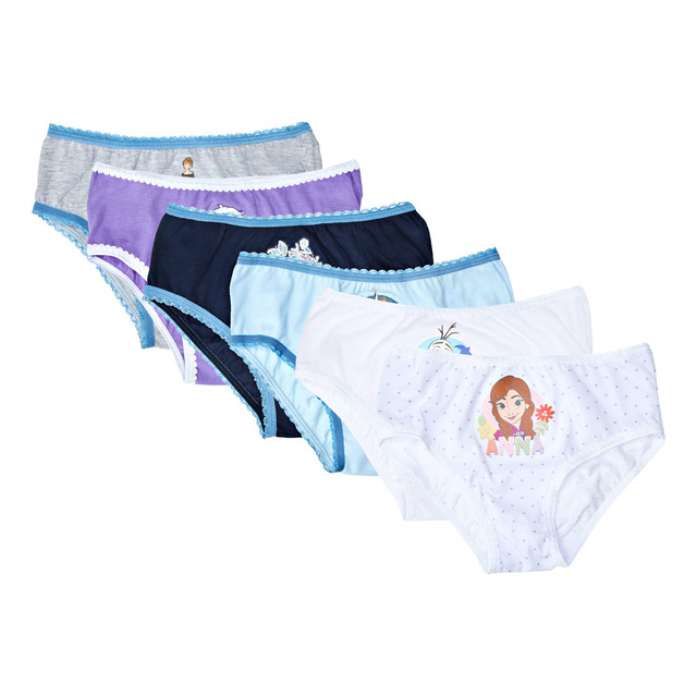 Kit 6 Calcinhas Infantis Disney Frozen Lupo Kit 6 Calcinhas Infantis Disney Frozen Lupo