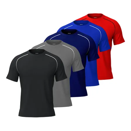 Kit 5 Camiseta Masculina Dry Fit Poliéster P/academia Casual