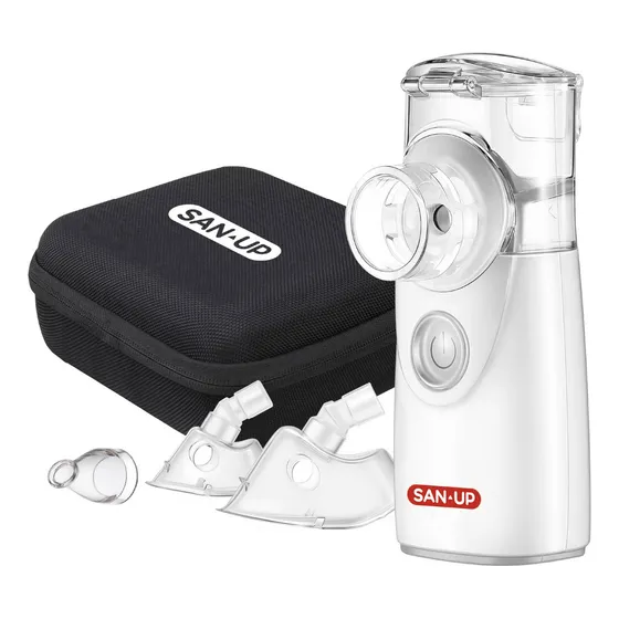 Nebulizador Mesh Clearmist Pro San Up 8ml Silencioso Y Liviano + Accesorios Y Estuche Color Blanco - Ipx2