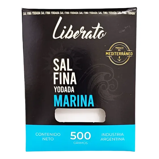 Sal Marina Yodada Fina Liberato 100% Natural 500gr